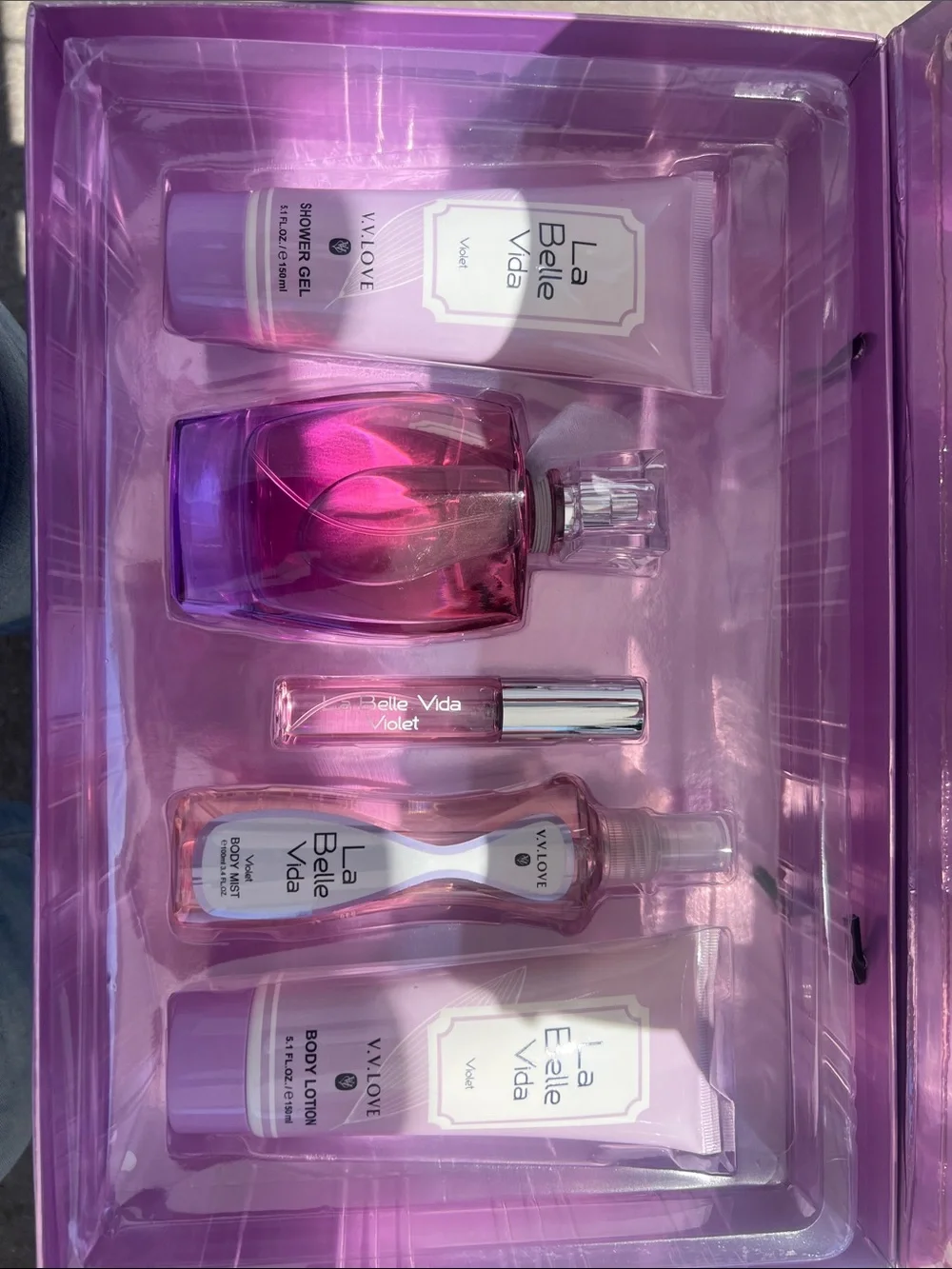 La Belle Vida Lip & Body Gift Set — Pink and Purple